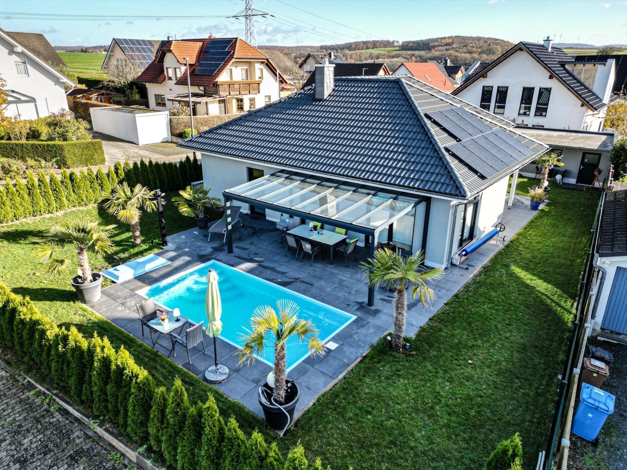 Grosszuegige Unterkunft Mit Terrasse Oberbrechen Exterior foto